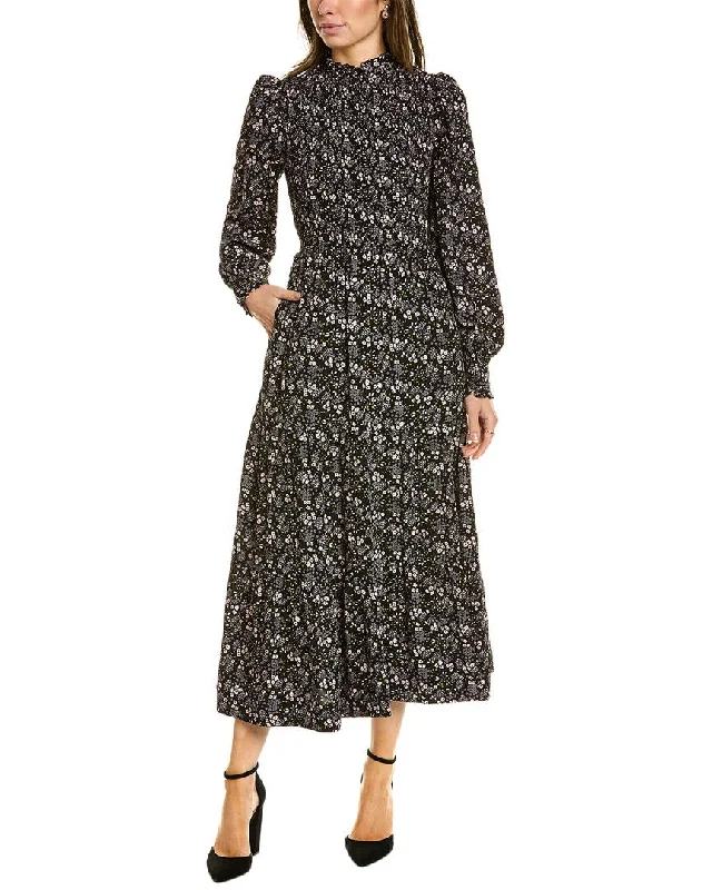 Price Reduction Boden Smocked Tiered Midi Dress