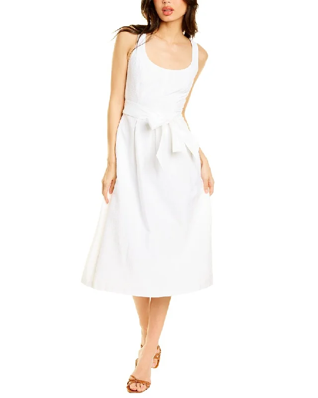 Exclusive Offers Anne Klein Topstitch Midi Dress