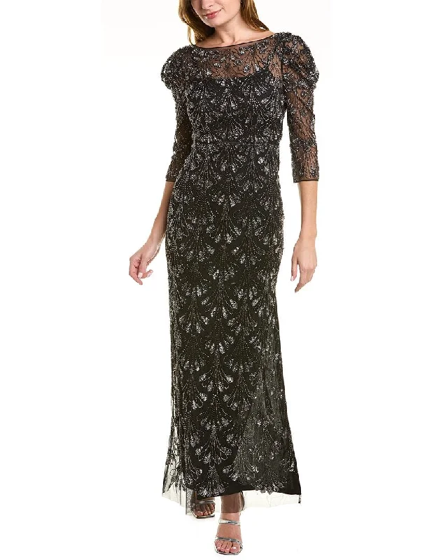 Buy Now Aidan Mattox Beaded Column Gown