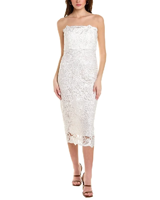 Today's Special Badgley Mischka Lace Midi Column Dress