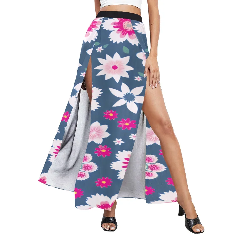 Huge Discounts Women's High Slit Long Beach Dress (S40)