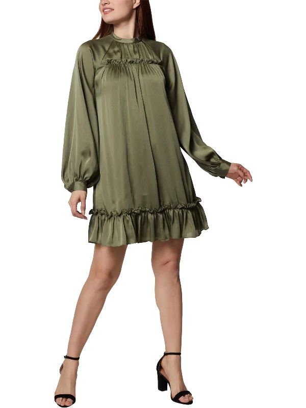 Final Clearance Womens Shimmer Knee Length Shift Dress