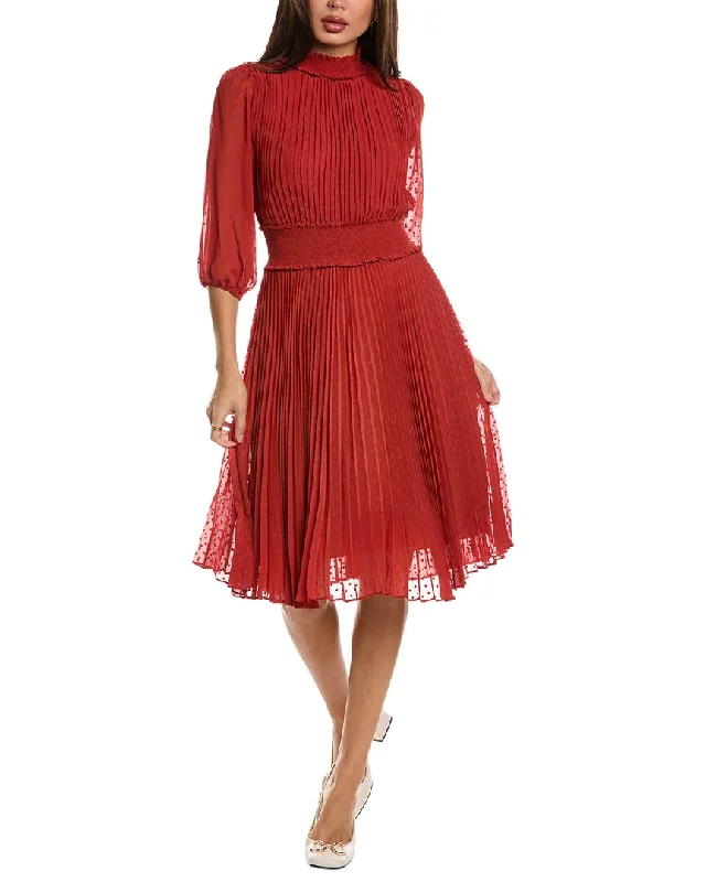 Price Rollback Nanette Nanette Lepore Accordion Pleated Midi Dress