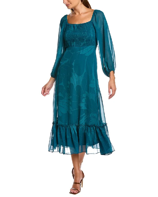 Super Sale Taylor Smocked Midi Dress