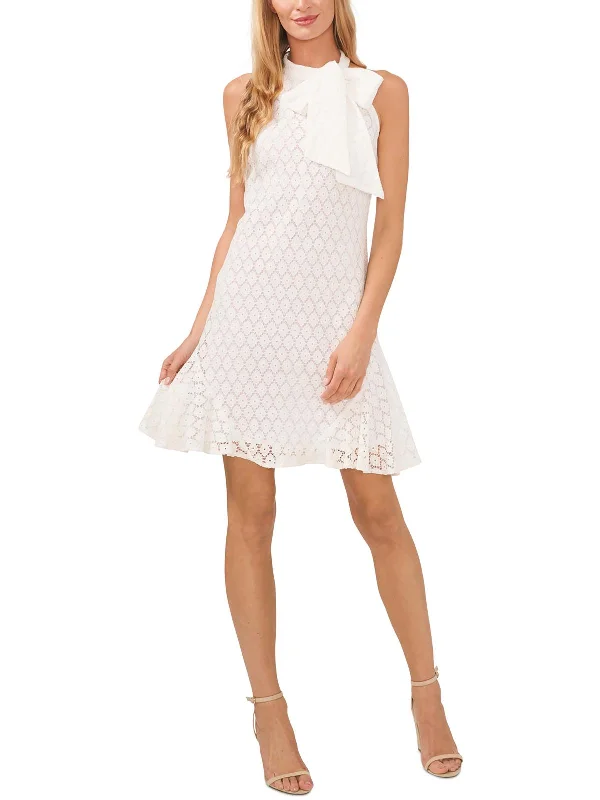 Final Markdown Lace Hi-Low Halter Dress