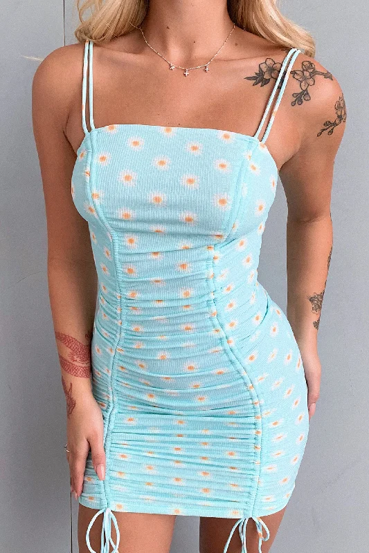 Special Price Summah Dress - Blue Floral