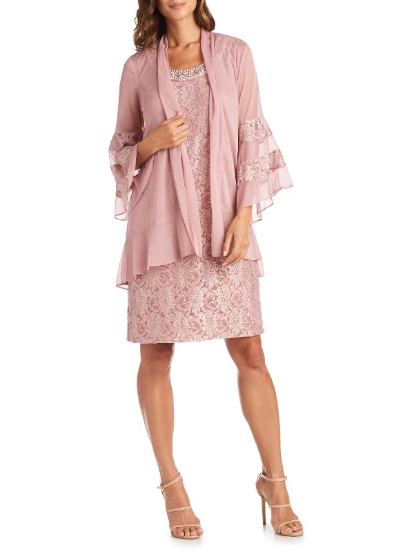 Must-Have Deals Womens 2PC Lace Sheath Dress