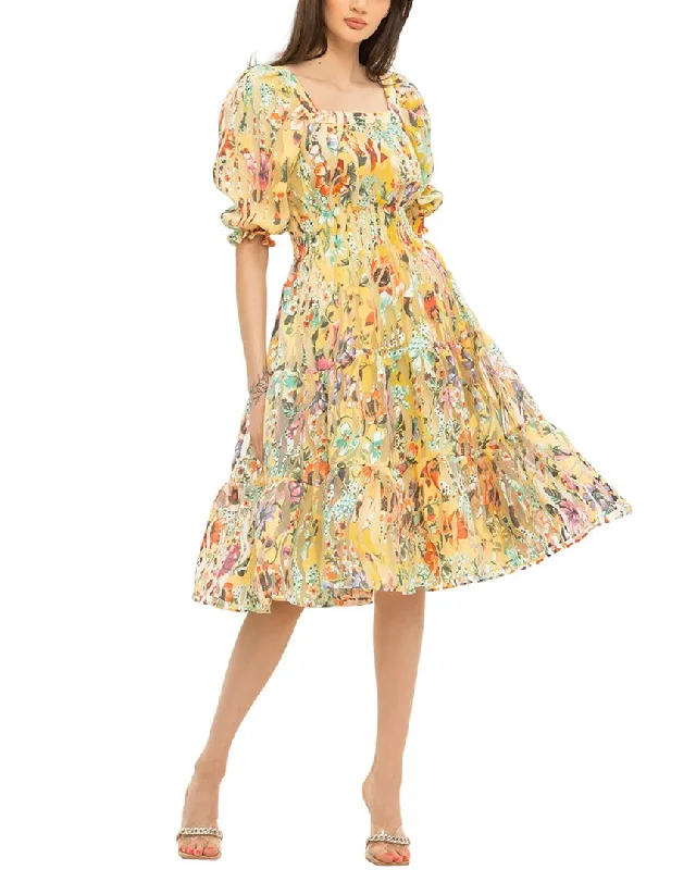 Deal Explosion BGL Linen-Blend Dress