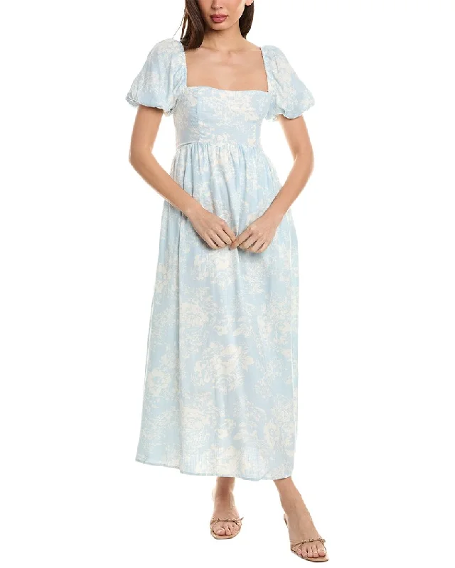 Midnight Madness o.p.t. Zeoli Linen-Blend Midi Dress