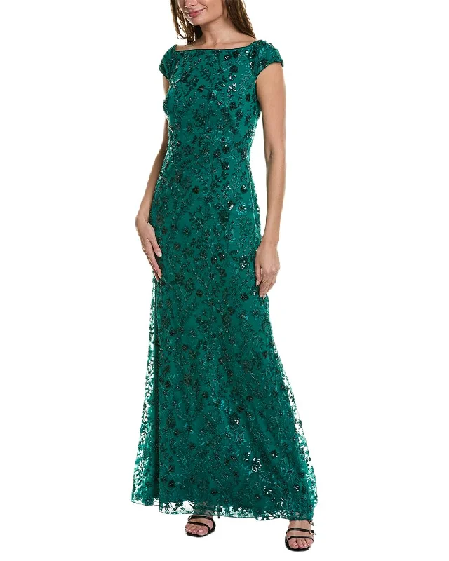 Instant Savings Tadashi Shoji Off-The-Shoulder Gown