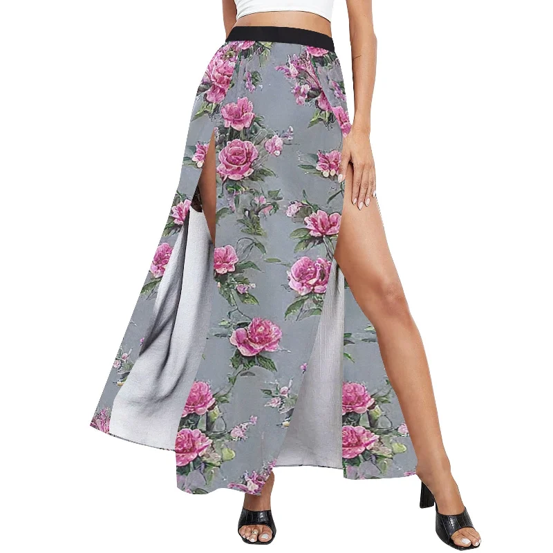 Bargain Prices Women's High Slit Long Beach Dress (S40)
