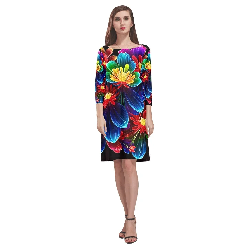 Savings Galore Women's Loose Round Neck Dress (Model D22)