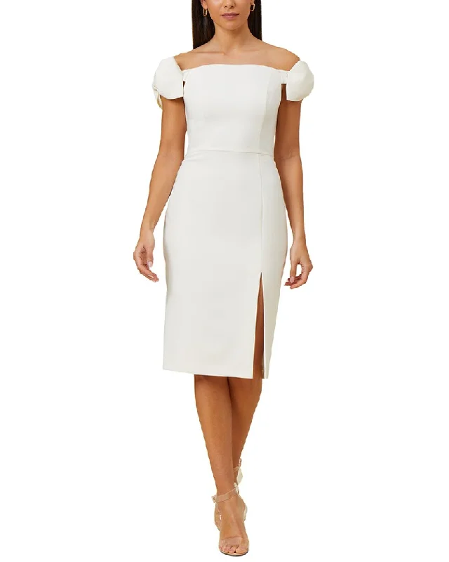 Buy Now Aidan Mattox Off Shoulder Sheath Dress