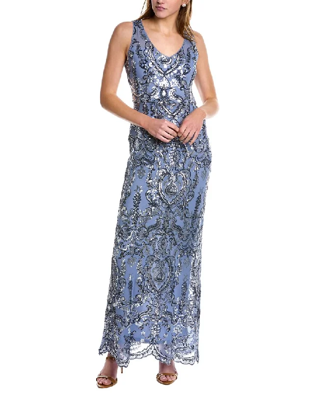 Limited Availability Adrianna Papell Sequin Gown