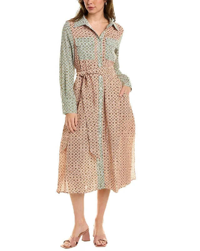 Limited Stock Gracia Contrast Print Shirtdress