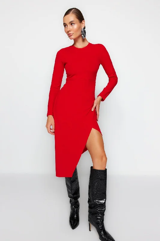 Closeout Trendyol Women's Midi Day / Night Slim Dress