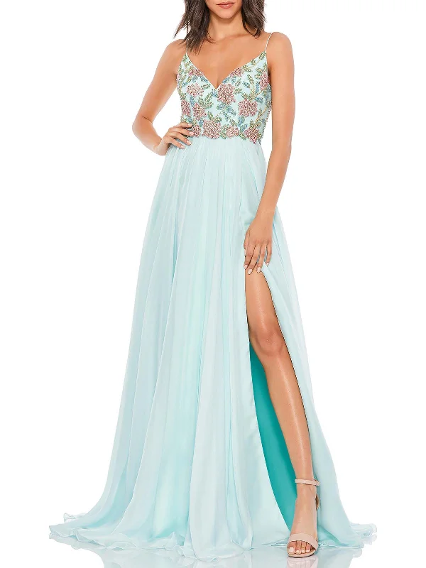 Overstock Womens Embellished Long Evening Dress