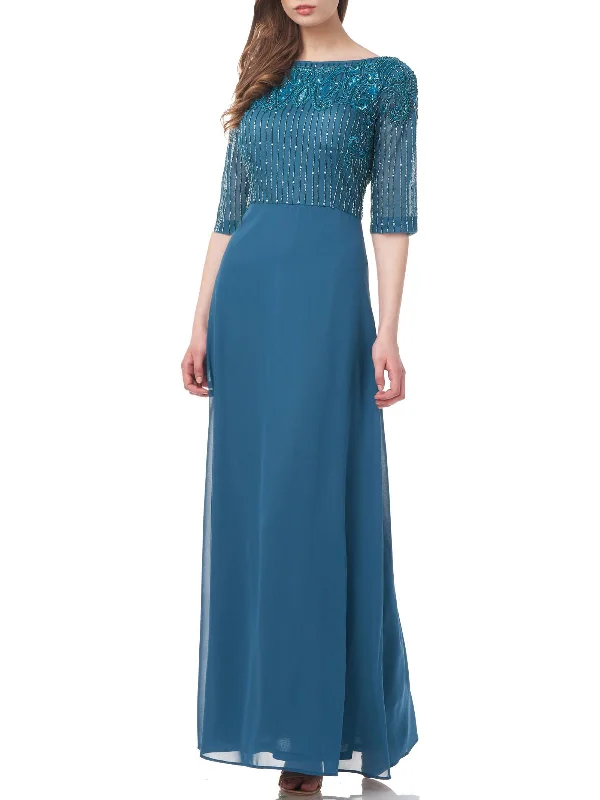 Huge Discounts Womens Embellished Maxi Evening Dress