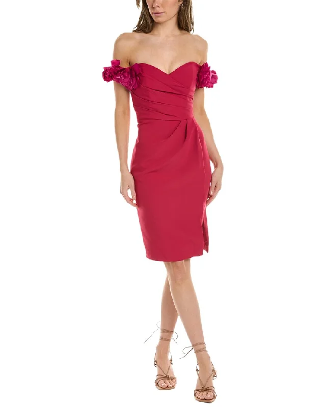 Anniversary Sale Marchesa Notte Off-The-Shoulder Sheath Dress