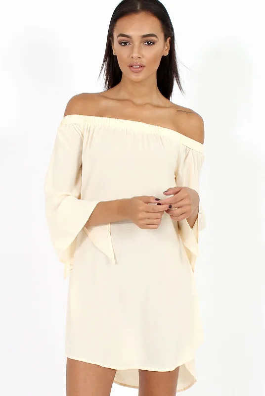 Today’s Special Apricot Bardot Split Sleeve Dress - Sharpay