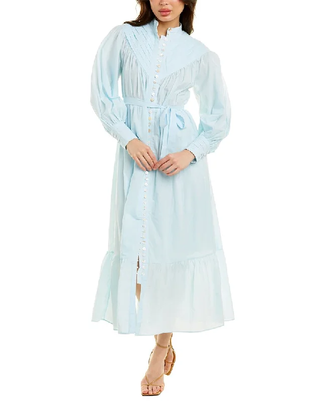 Limited Time Beulah Long Sleeve Midi Dress