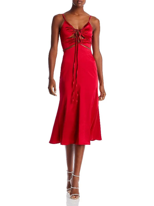 Hot Deal Keji Womens Halter Midi Evening Dress