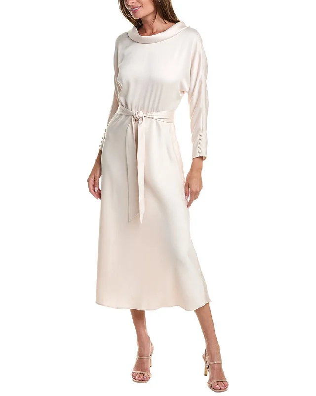Time-Limited Offer Teri Jon by Rickie Freeman Cowl Midi Dress