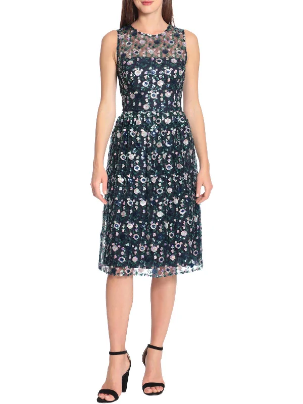 Don't Wait Womens Sequined Wedding Cocktail and Party Dress