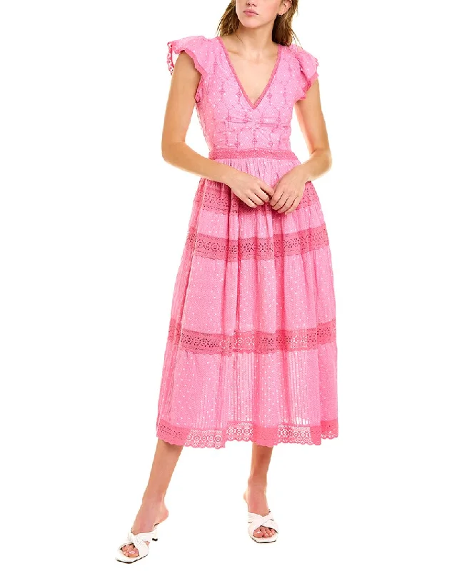 Seasonal Sale LoveShackFancy Abena Midi Dress