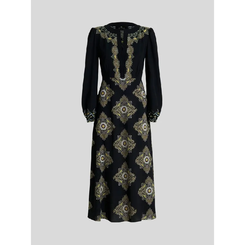 Savings Galore Dress With Ornamental Motifs