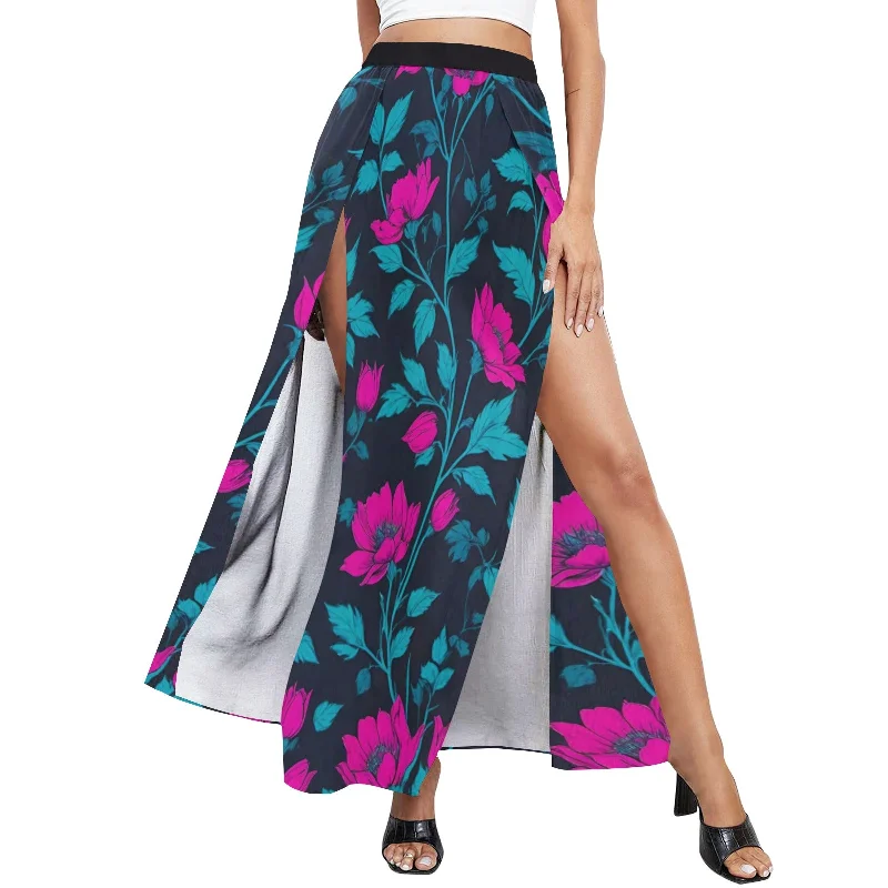 Don't Wait Women's High Slit Long Beach Dress (S40)