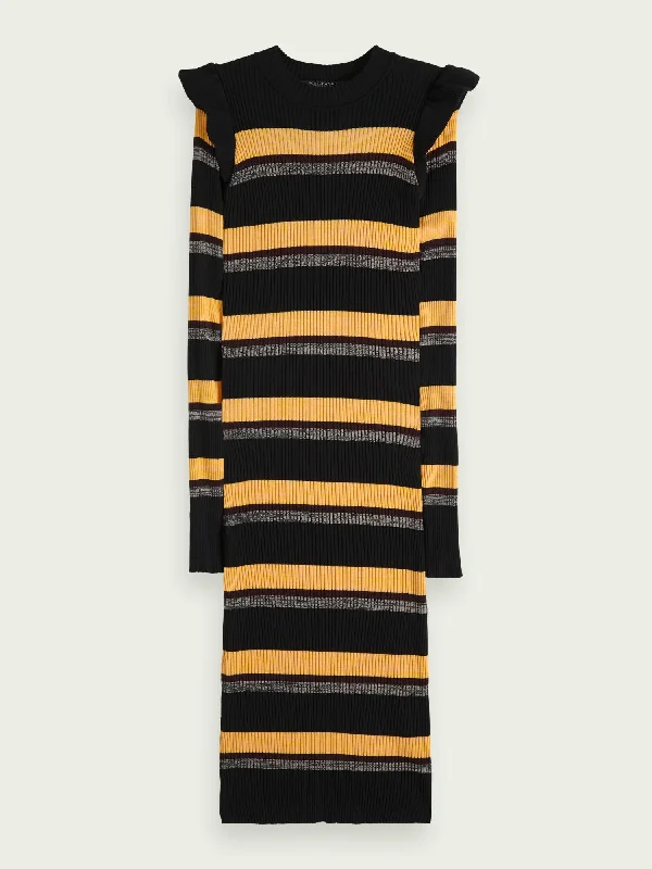 Savings Galore Scotch & Soda Striped Rib Knitted Dress