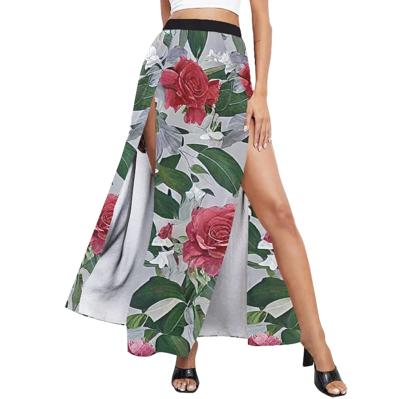 Price Drop Women's High Slit Long Beach Dress (S40)