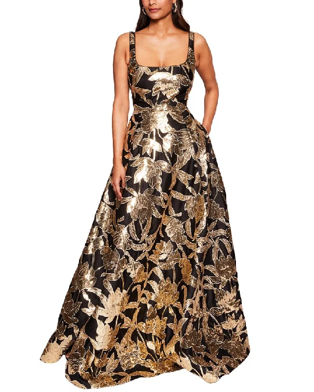 Early Bird Discount Marchesa Notte Square Neck Strapless Bal Long Gown