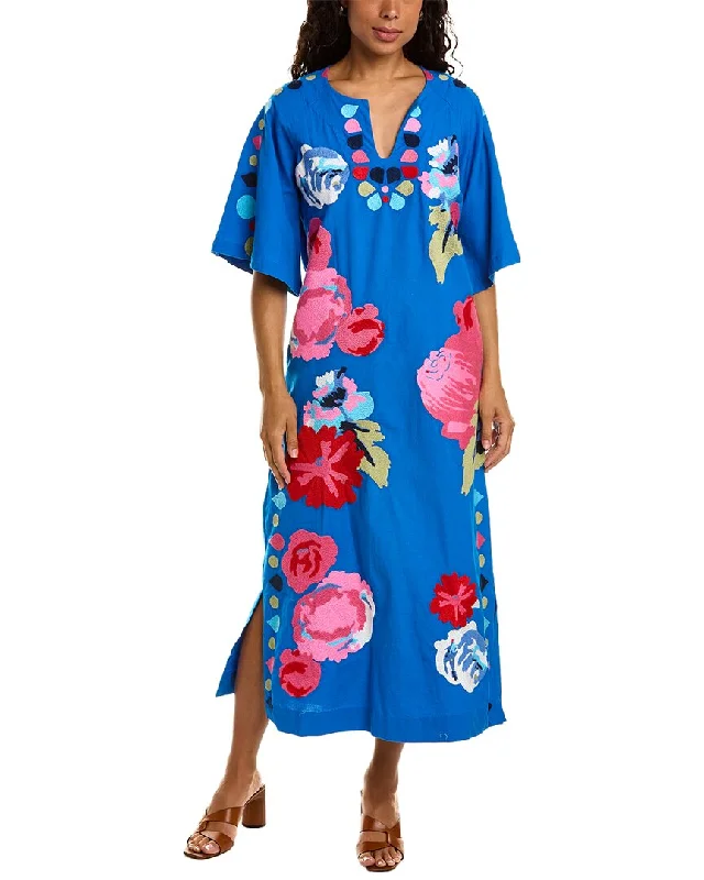 Discount Extravaganza Frances Valentine Delightful Linen-Blend Caftan