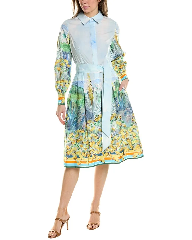 Great Bargains Teri Jon by Rickie Freeman Scenic Shirtdress