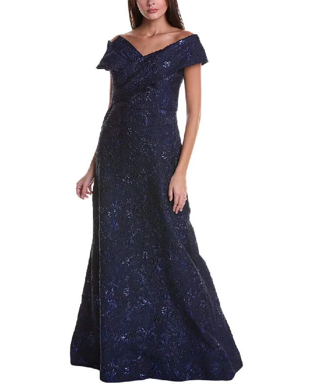 Incredible Offers Teri Jon by Rickie Freeman Jacquard Gown