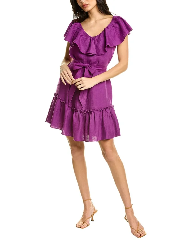 Discount Mania Trina Turk Vacation Linen Mini Dress