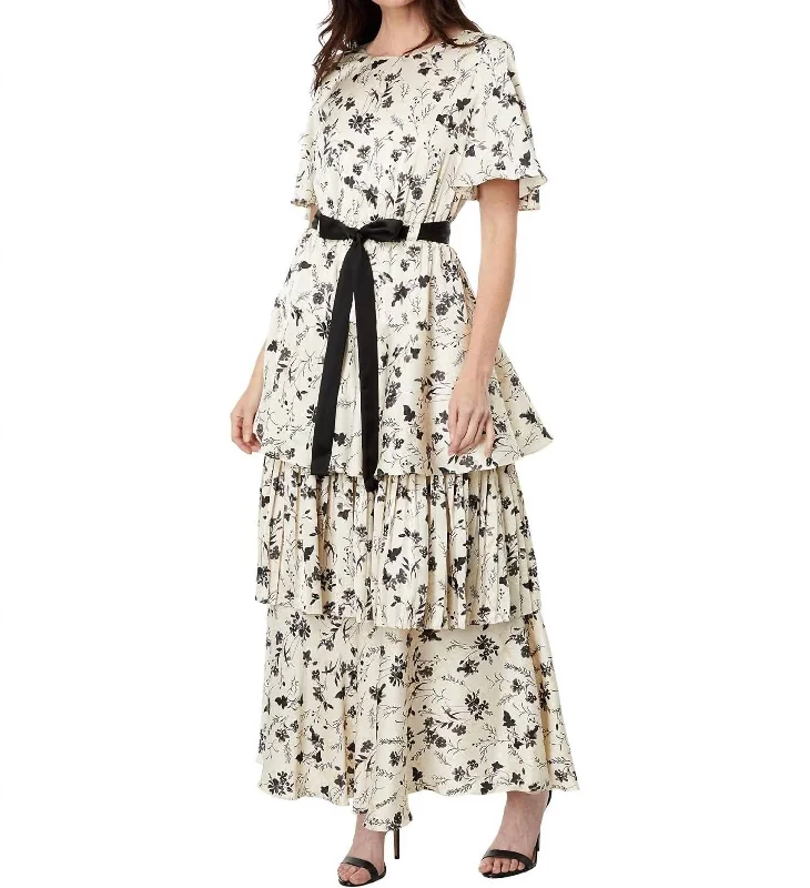 Best Seller Arabella Maxi Dress In Oyster