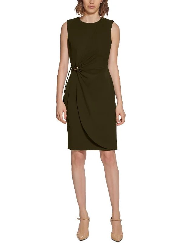 Great Deals Womens Business Midi Sheath Dress