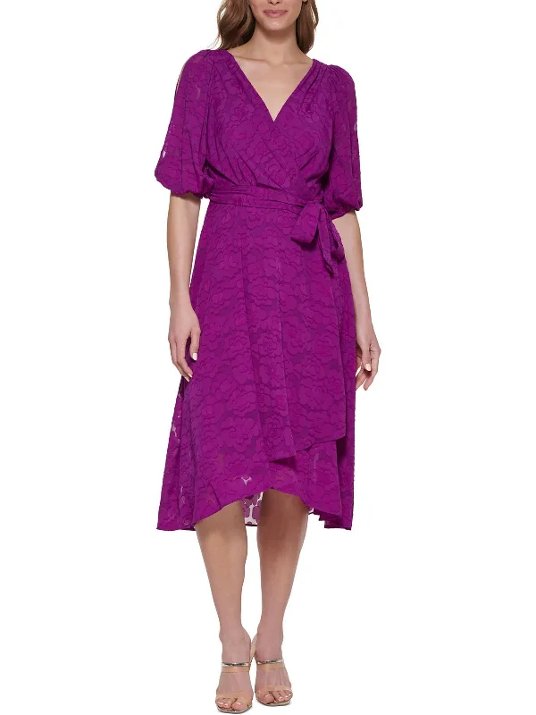 Grand Opening Sale Womens Floral Knee Midi Dress