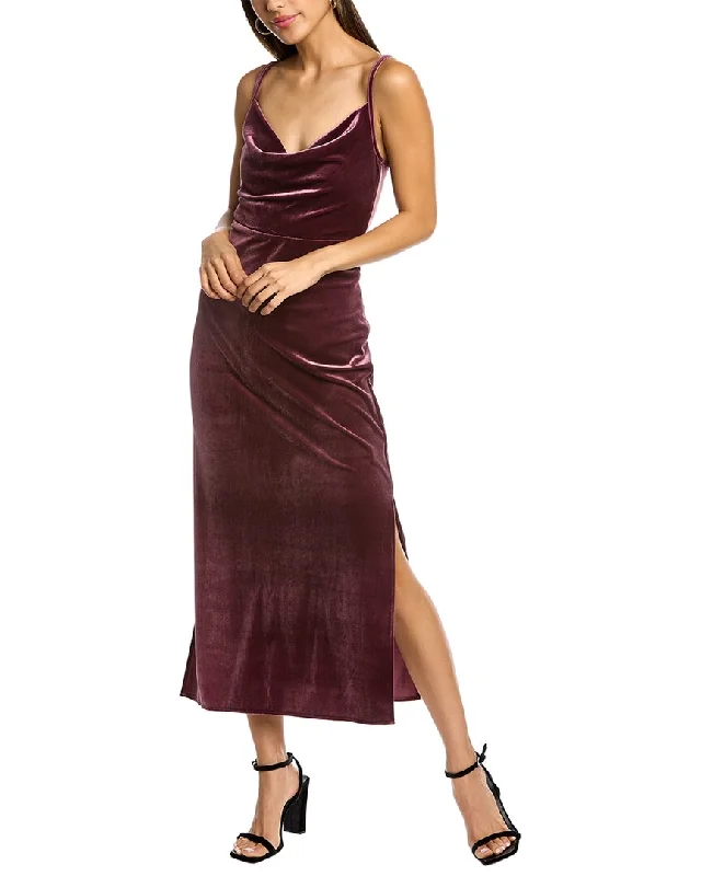 Stock Clearance Taylor Velvet Midi Dress