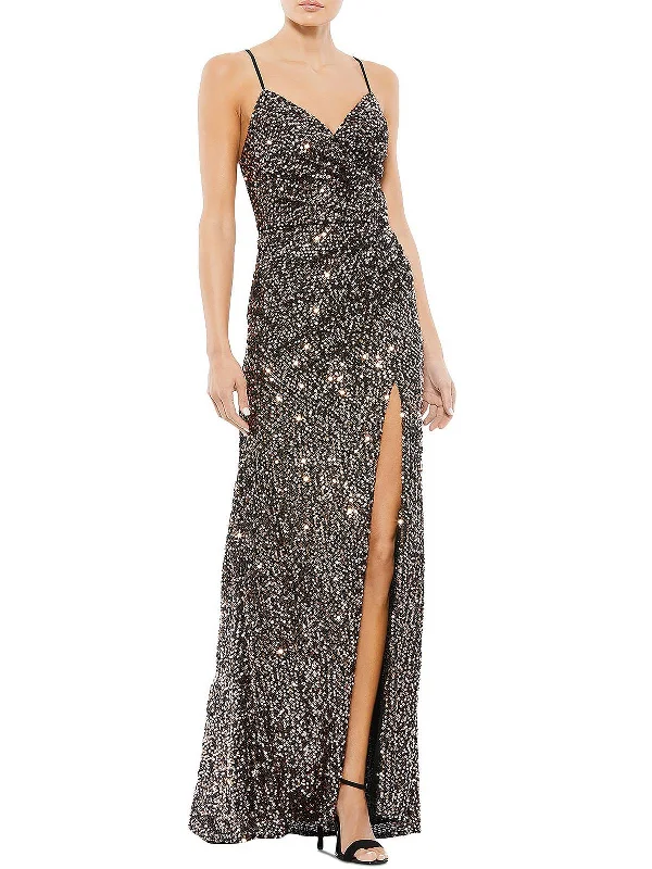 Special Buy Womens Sequined Long Evening Dress
