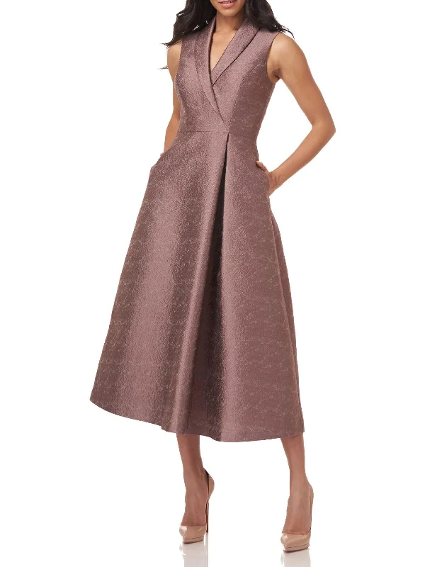 Special Savings Whitney Womens Sleeveless Maxi Fit & Flare Dress