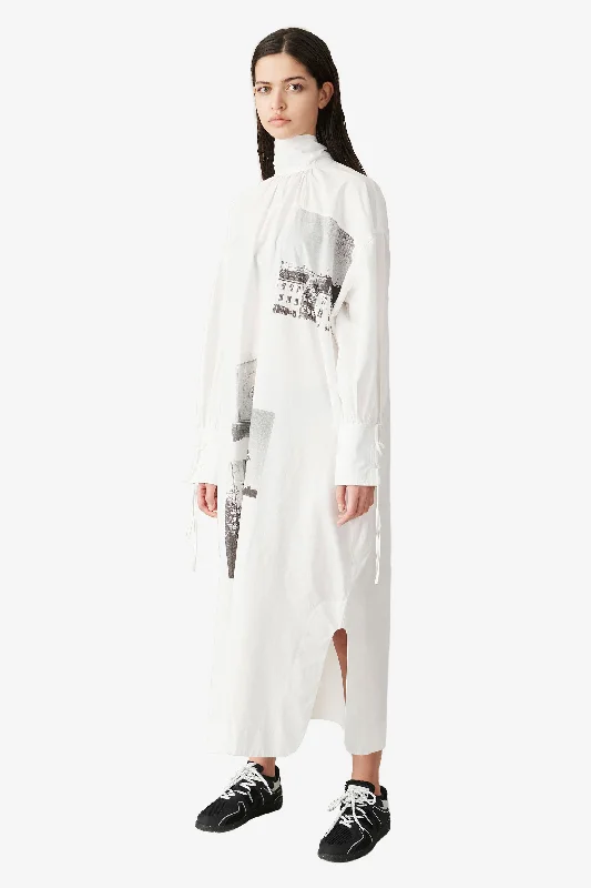 Exclusive Deal Printed Cotton Poplin Oversized Dress