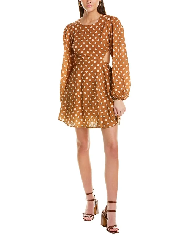 Great Deals Charlie Holiday Halcyon Linen-Blend A-Line Dress