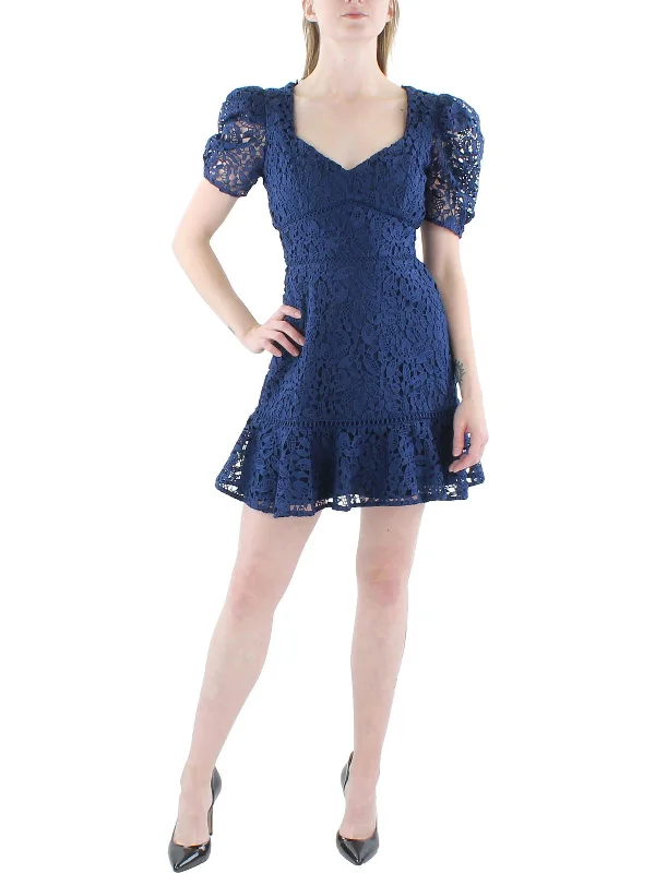 Huge Discounts Womens Crochet Short Mini Dress