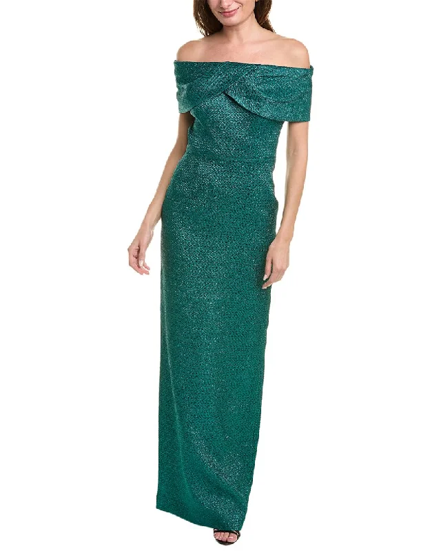 Crazy Deals Teri Jon by Rickie Freeman Off-The-Shoulder Gown
