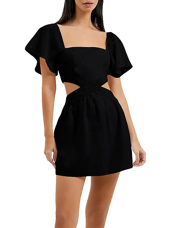 Weekend Flash Sale Womens Cut-Out Short Mini Dress