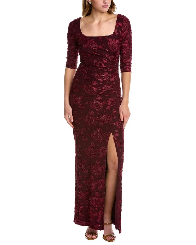 Limited Quantity Adrianna Papell Fil Coupe Gown